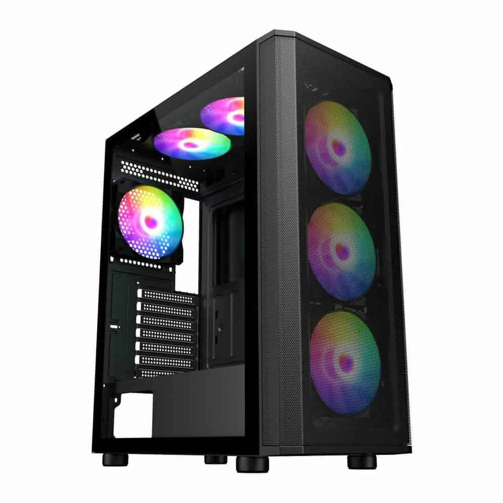 CiT Air Max Airflow Black Mid Tower PC Gaming Case